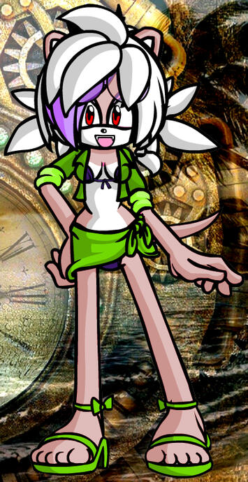 Tenue de plage - Design fait avec Female Furry Dollmaker v1.2 - geN8hedgehog