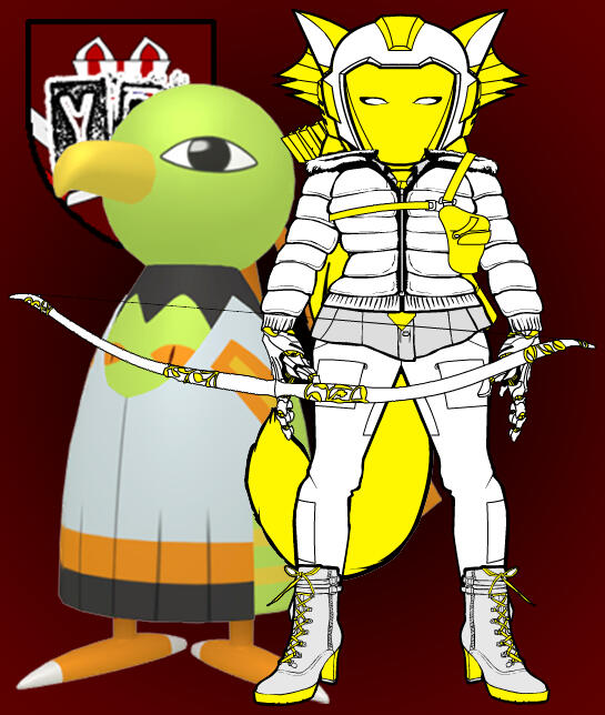 Aelia et Xatu - Design fait avec HeroMachine 3